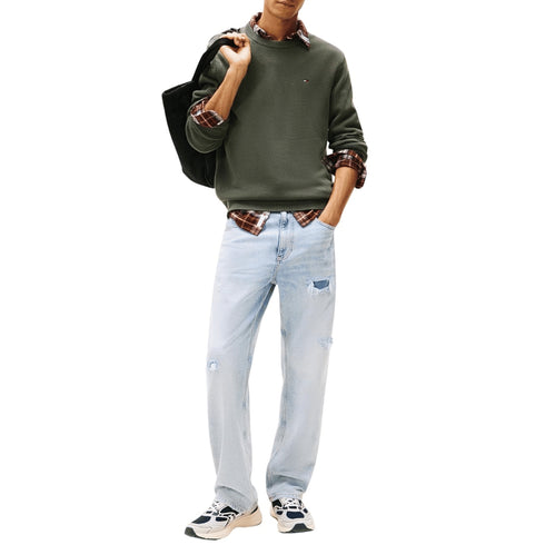 Tommy Hilfiger Pullover Maglione essential in cotone organico S A25-TOMMY JEANSDM21787-MRH-S - Francavilla Moda